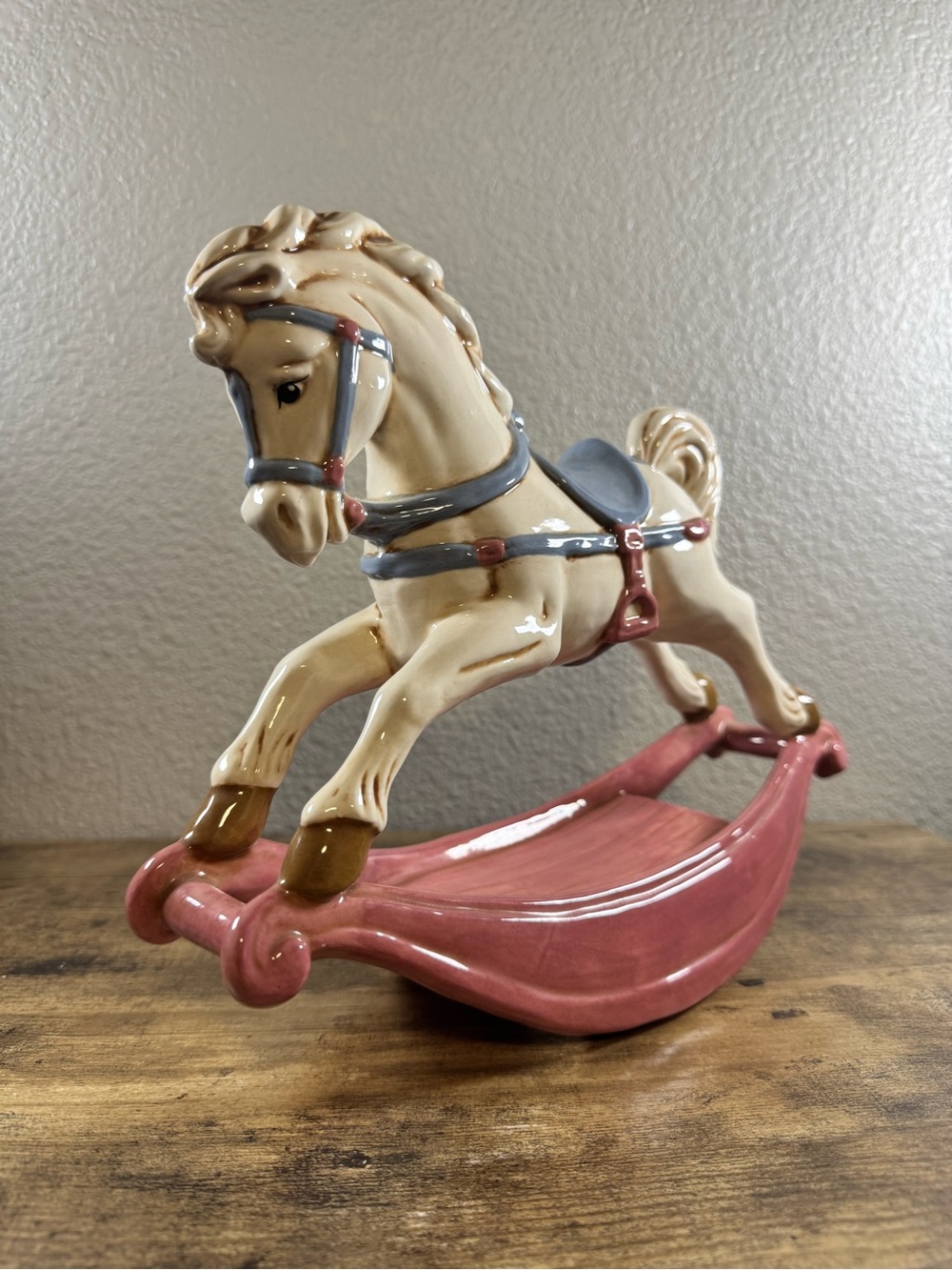 Ceramic Rocking Horse Figurine - Picture 7 of 10